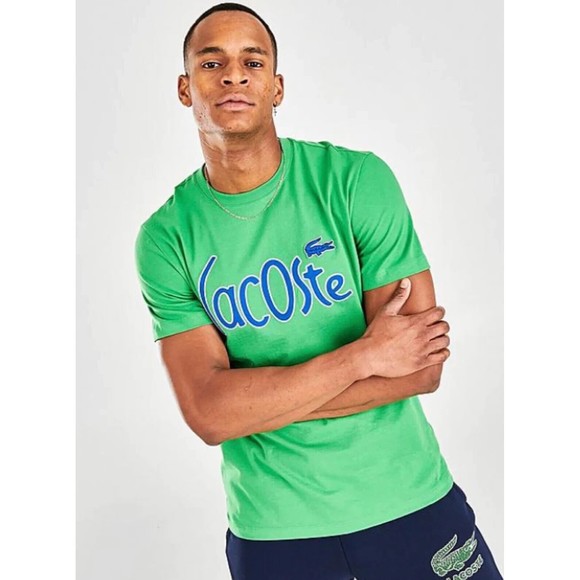 NWT Men’s Lacoste T-Shirt Green/Blue MSRP $70...... SIZE 7XXL …FAST SHIPPING… - Picture 1 of 2